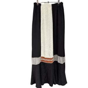 Vintage 90s Witchy Halloween Maxi Skirt 8 Drawstring Waist Gilmore Girls Craft